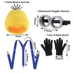 Minion Costume Set with Goggles and Hat – Adult Cosplay Outfit for Party