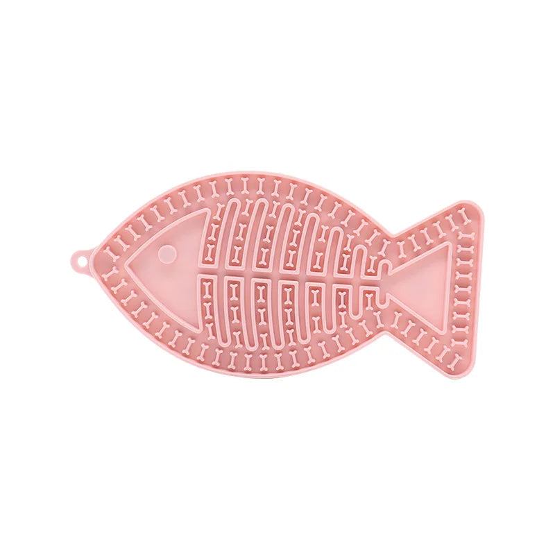 Silicone Slow Feeder Mat – Anti-Choking Pet Licking Bowl for Bath and Grooming