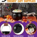 Large Plastic Cauldron – Halloween Candy Holder for Party Decorations
