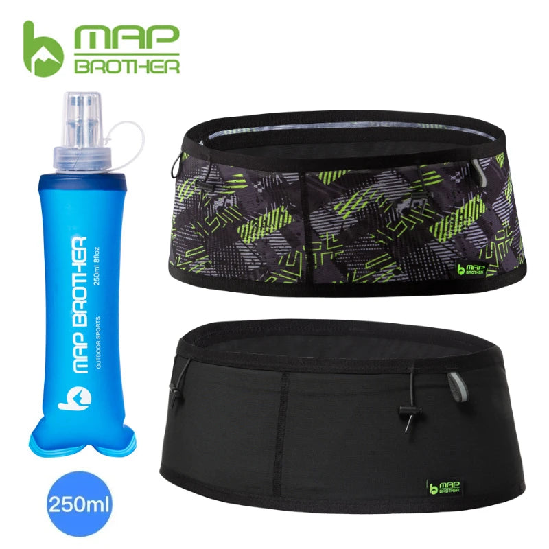 Woven Elastic Sports Waist Belt – Race Number Holder for Triathlon Marathon