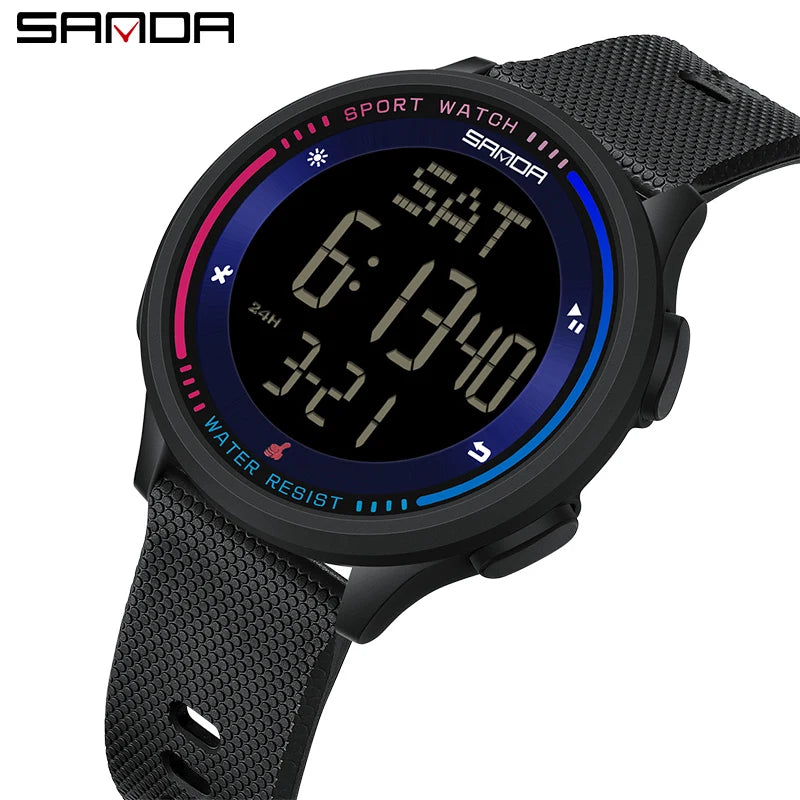 Digital Sports Watch – Waterproof Large Display for Outdoor Athletics