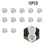 Toilet Seat Bumper Set – Non-Slip Rubber Cushion for Bathroom Fixtures