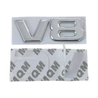 Metal V6 V8 Logo Emblem – Automotive Tailgate Fender Badge for Toyota