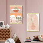 Magnetic Wood Poster Hanger – Wall Hanging Frame for Canvas Art and Photos
