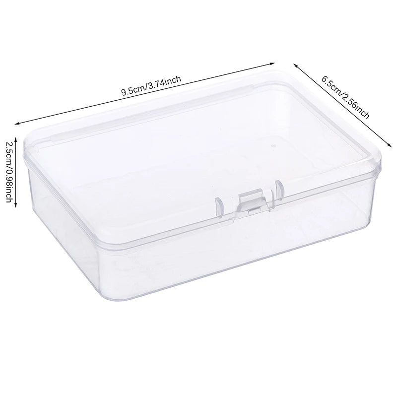 Transparent Plastic Storage Box – Desktop Organizer for Photocards and Stationery