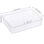 Transparent Plastic Storage Box – Desktop Organizer for Photocards and Stationery