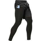 2-in-1 Men's Athletic Pants – Training Trousers for Gym Fitness Running