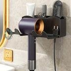Wall Mounted Hair Dryer Holder – Adhesive Bathroom Storage Bracket