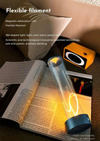 Magnetic LED Desk Lamp – Cordless Touch Control for Bedroom Nightstand