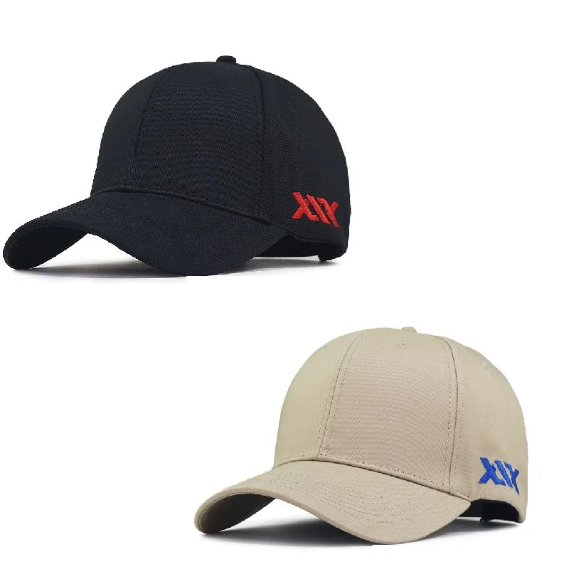 Oversized Cotton Baseball Cap – Adjustable Large Fit for Men and Women
