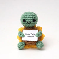 Handmade Crochet Turtle Ornament – Positive Energy Gift for Home Decor