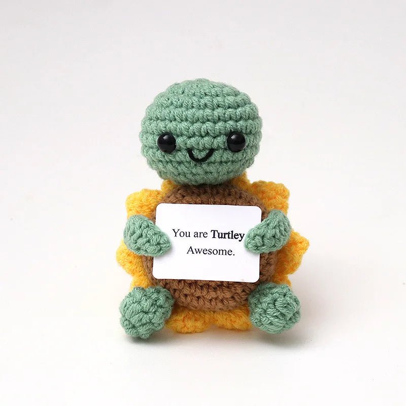 Handmade Crochet Turtle Ornament – Positive Energy Gift for Home Decor