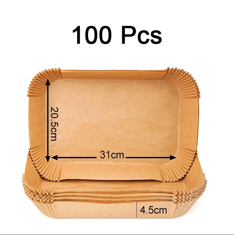 Disposable Air Fryer Paper Liners – Non-Stick Baking Sheets for Ninja Dual XL