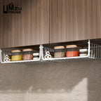 Iron Under Cabinet Hanging Baskets – Heavy Duty Storage for Kitchen Pantry