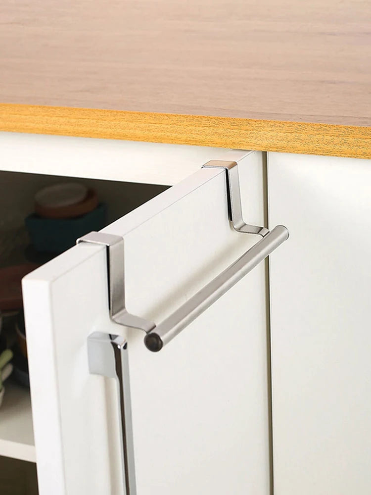 Stainless Steel Towel Rod – Non-Punching Hanging Rack for Bathroom Kitchen