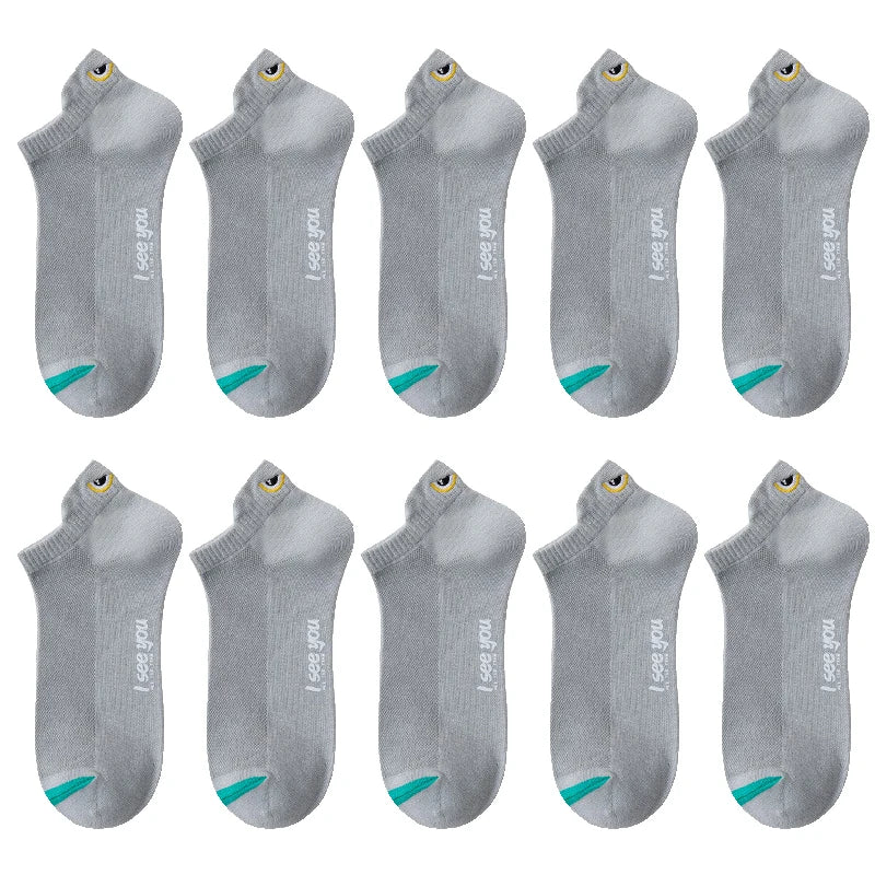 Breathable Ankle Socks – Thin Low-Cut Athletic Wear for Men and Women