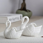 Swan Shaped Ceramic Pot – Multi-function Decor for Jewelry and Candy