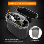 Leak-Proof Car Trash Can – Compact Waste Bin with Garbage Bags for Auto Interior