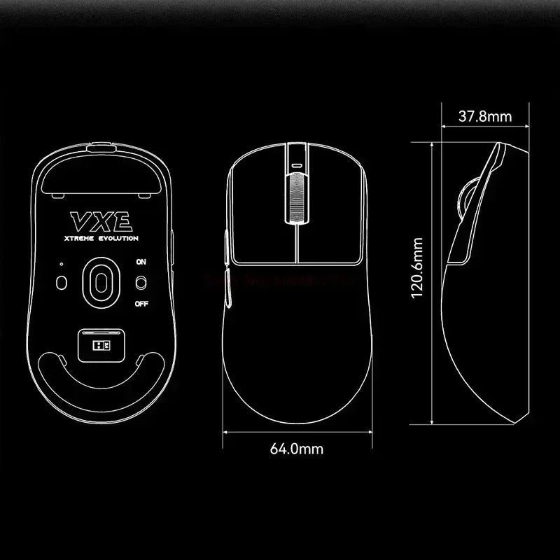 Vxe Dragonfly R1 ProMax Gaming Mouse – Lightweight Ergonomic Wireless for Esports