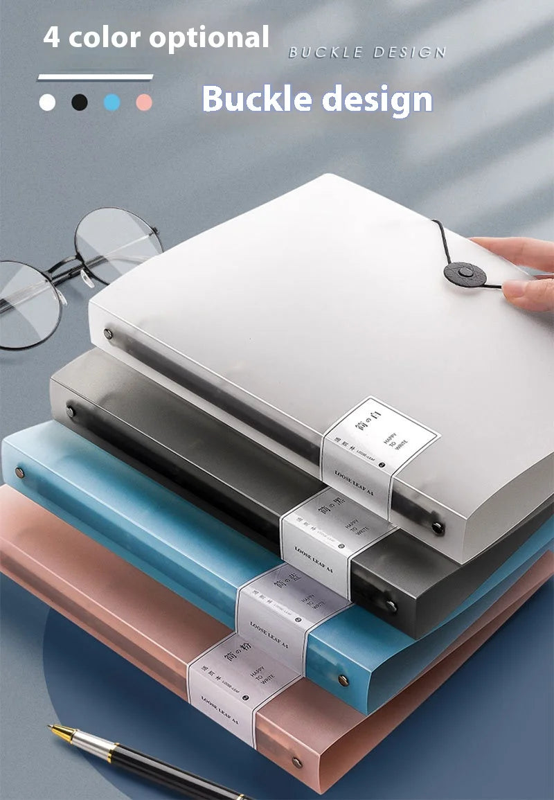 Four Hole A4 Binder – Durable Data Storage Folder for Office Notes