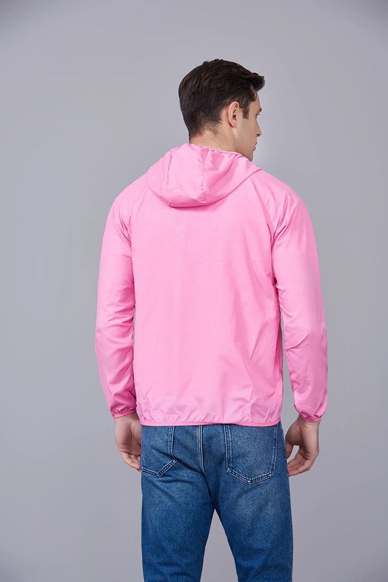 Waterproof Hiking Jacket – Unisex Quick Dry Windbreaker for Outdoor Trekking