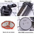 3-Layer Protein Shaker Bottle – Large Capacity Mixer for Fitness Gym Workouts