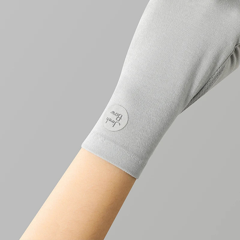 Cotton Fingerless Sunscreen Gloves – UV Protection for Driving and Outdoor