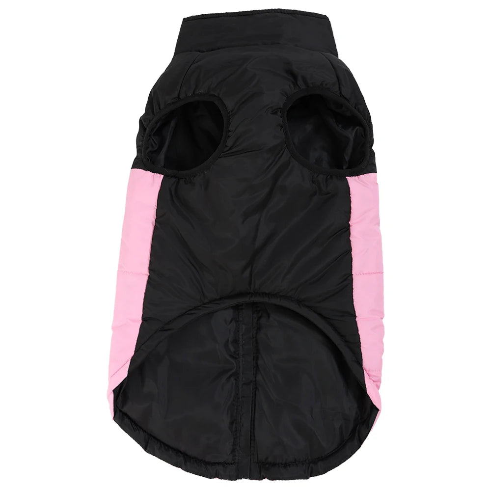 Reflective Dog Jacket – Windproof Winter Coat with D-ring for Small Dogs