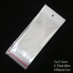 Self-Sealing Cellophane Bags – Transparent Adhesive Packaging for Gifts and Treats