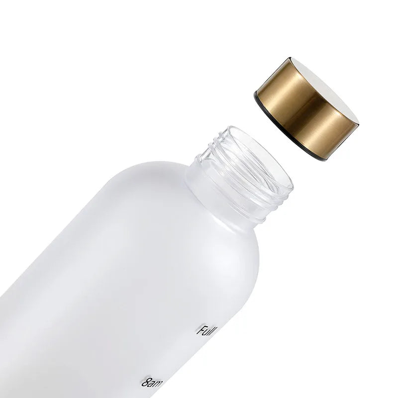 Motivational Frosted Water Bottle – 32oz Leakproof BPA Free for Fitness Gym
