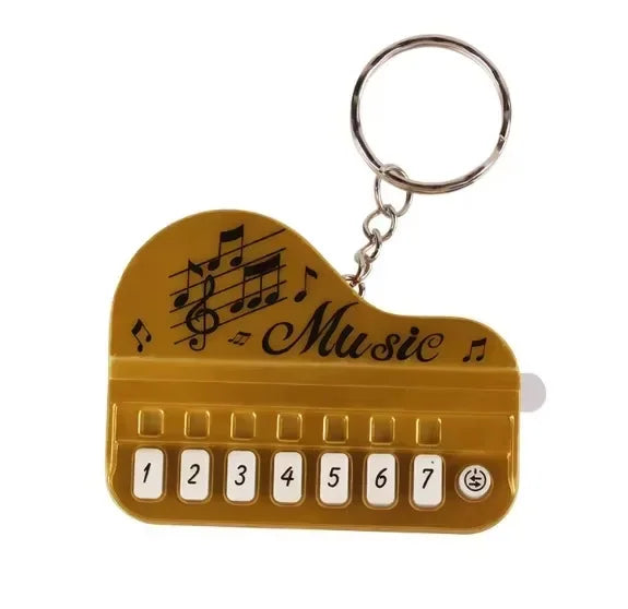Mini Electronic Piano Keychain – Musical Cartoon Pendant for Birthday Gifts