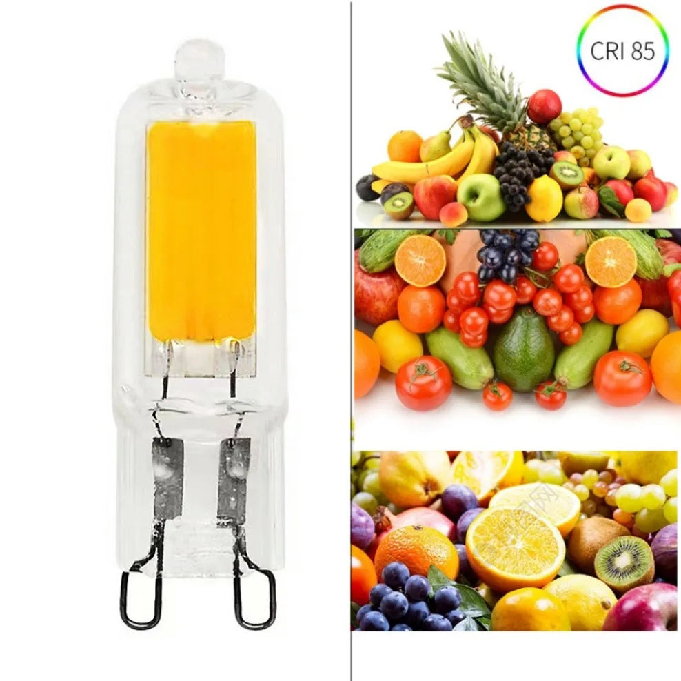 G9 LED Glass Light Bulb – Energy Efficient COB Lamp for Home Lighting