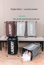 Large Foldable Laundry Basket – Waterproof Grid Organizer for Clothes and Toys