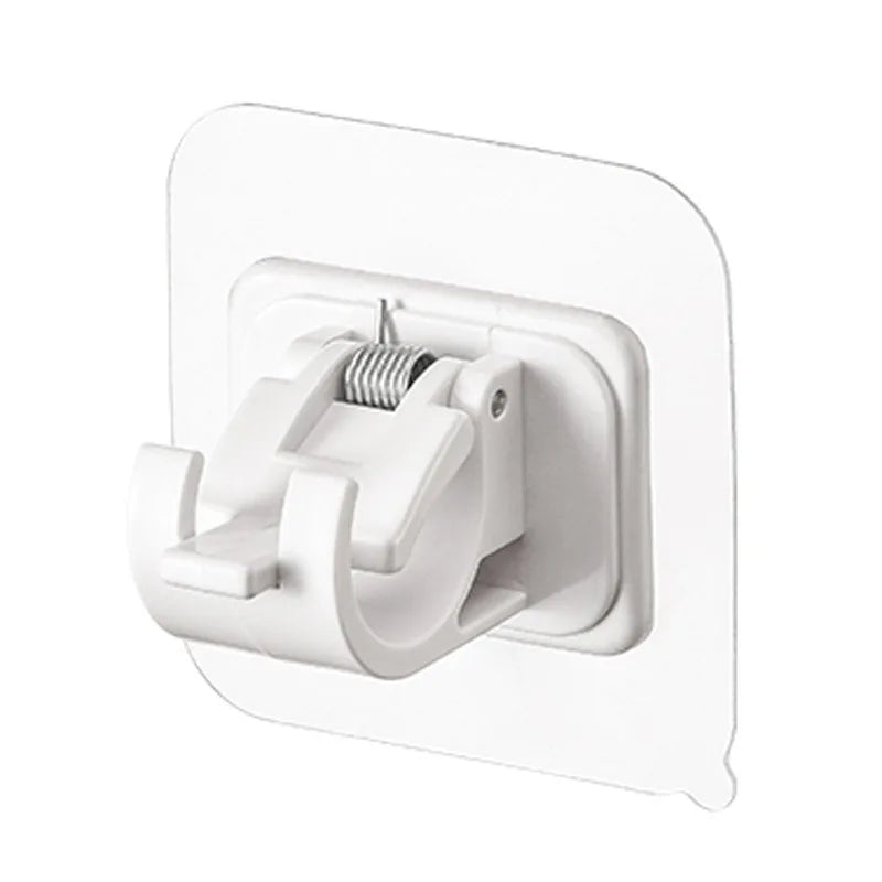 Adjustable Curtain Rod Brackets – Adhesive No Drill Holders for Wall Mounting