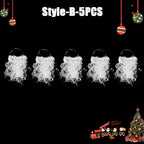 White Santa Claus Beard – Simulated Costume Prop for Christmas Cosplay