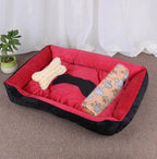 Large Square Dog Bed – Warm Soft Nest for Small Medium and Large Pets