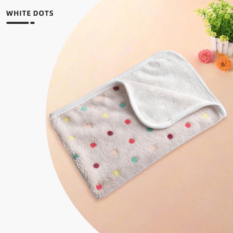 Pet Blanket – Coral Velvet Soft All-Season Pad for Dogs and Cats
