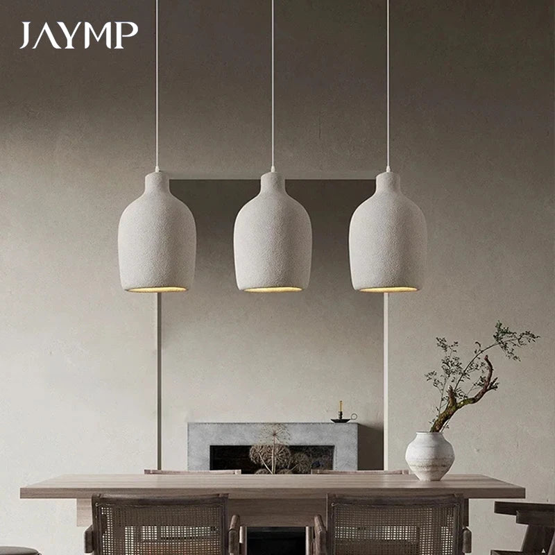 Wabi Sabi LED Chandelier – Modern Minimalist Pendant Light for Dining Room