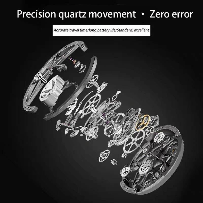 Luxury Leather Quartz Wristwatch – Waterproof Business Watch for Men