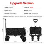 Collapsible Utility Wagon – Heavy Duty Folding Cart for Beach and Camping