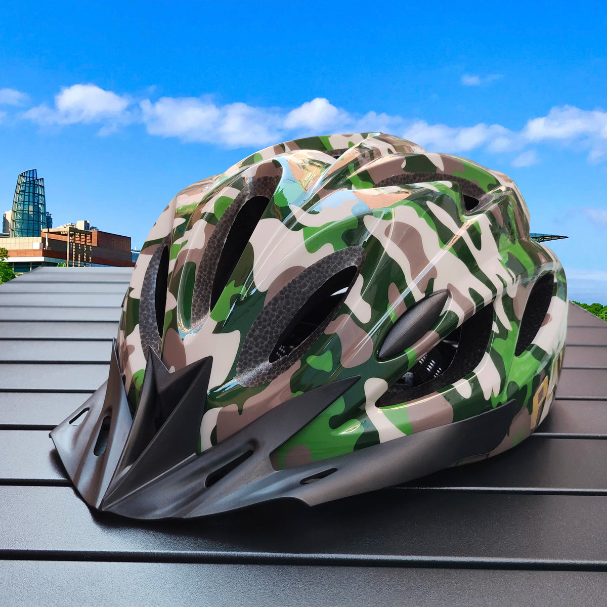 Lightweight Carbon Pattern Cycling Helmet – Breathable MTB Safety Gear
