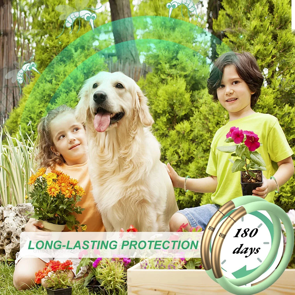 Essential Oil Mosquito Repellent Bracelet – Waterproof Wristband for Outdoor Travel