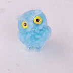 Crystal Owl Ornament – Natural Gemstone Figurine for Home Decor and Aquarium