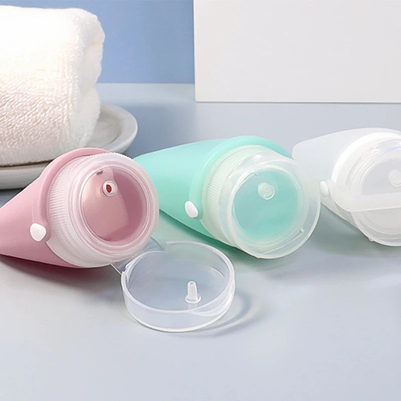 Silicone Travel Bottles – Leakproof Squeeze Tubes for Toiletries and Skincare
