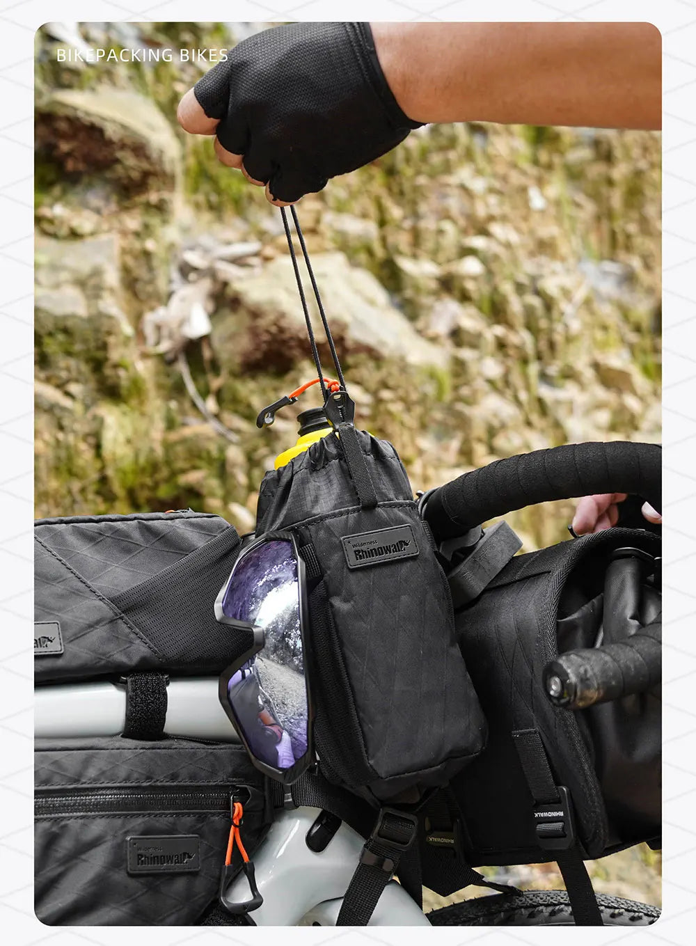 Rhinowalk Bicycle Water Bottle Bag – Insulated Carrier for City Commuting