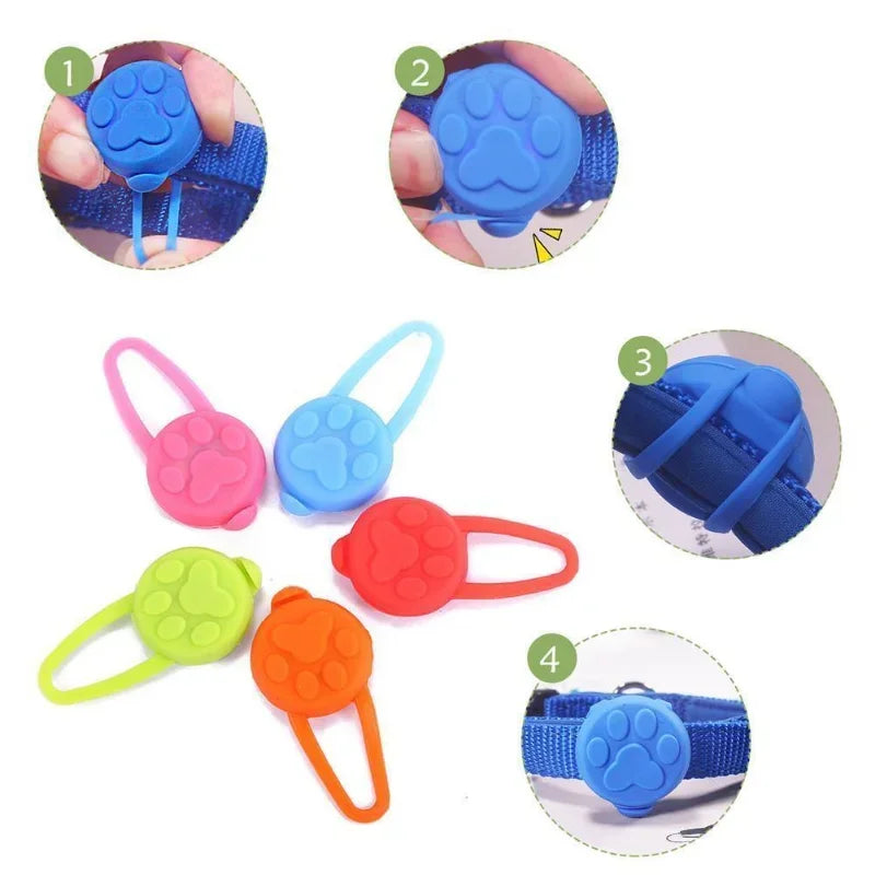 LED Pet Collar Pendant – Glowing Safety Flashlight for Dogs and Cats