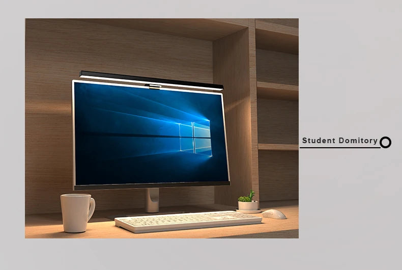 50cm Computer Monitor Light Bar – Stepless Dimming USB Lamp for Study Reading