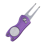Foldable Golf Divot Tool – Groove Cleaner for Putting Green Training