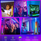 RGB LED Light Bar – Music Rhythm Sensing Desktop Lamp for Gaming Decor