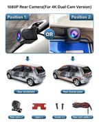 4K HD Dash Cam – WIFI Car Video Recorder for Toyota RAV4